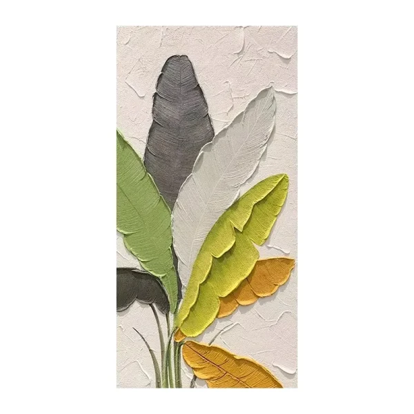 dafen village oil painting entrance decoration painter daye hand drawn oil painting corridor texture painting