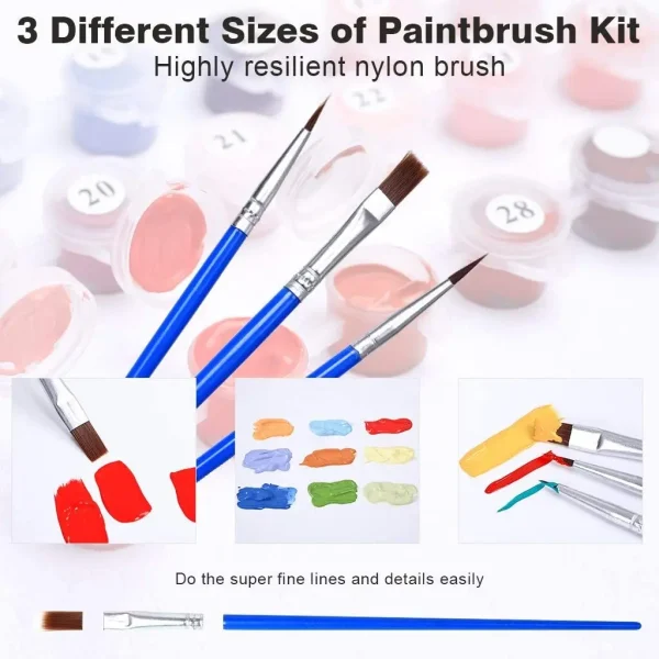 high quality paint by number for adults animal ,paint by number kits on canvas with brushes diy oil painting by number